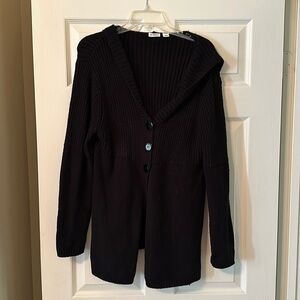 Cato Black Long sleeve button up sweater cardigan
